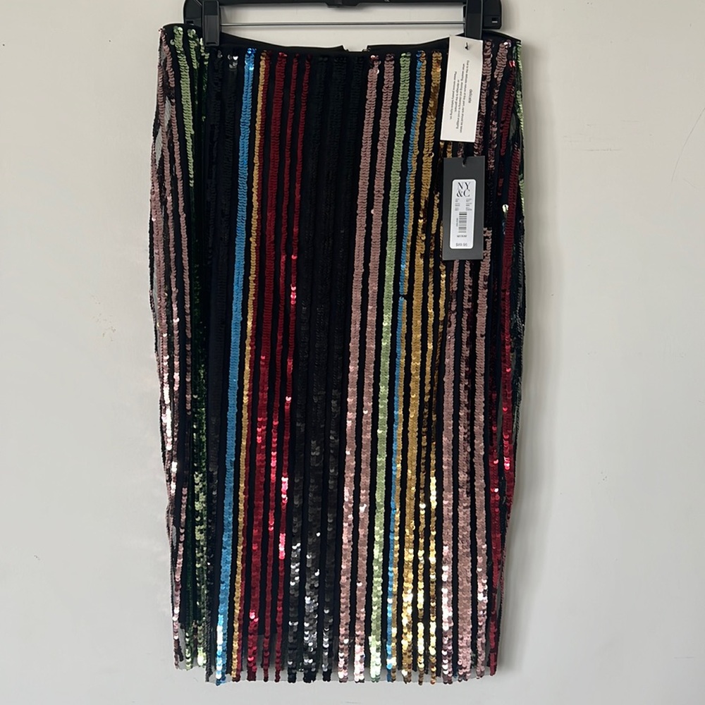 NY&C Gabrielle Union Collection Sequined Skirt